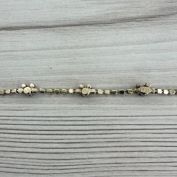 Vintage Mickey Mouse Crystal & Sapphire Inspired Tennis Bracelet - Picture 8 of 10